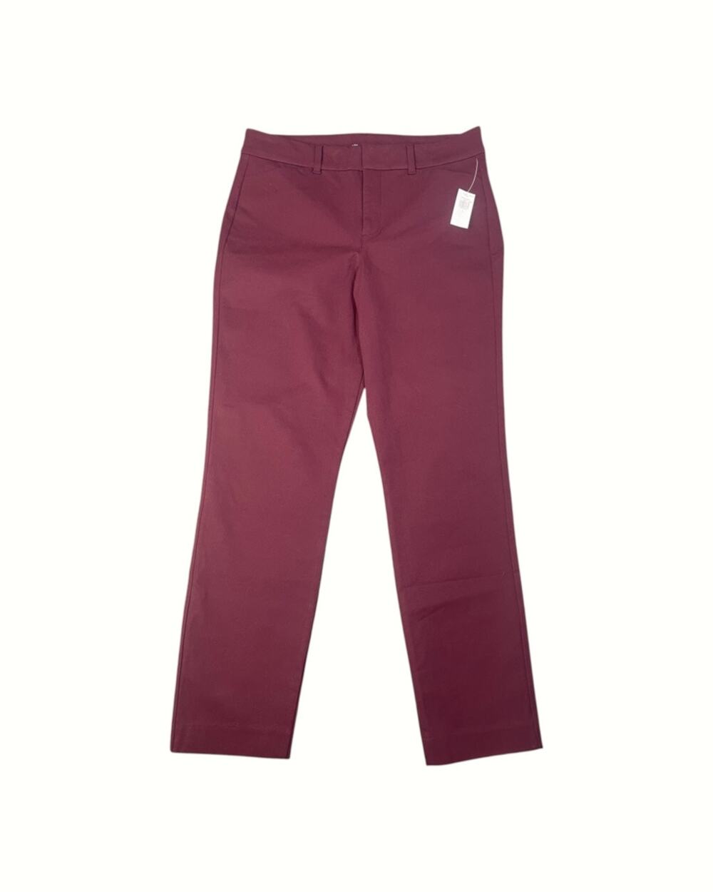 NWT Old Navy Women’s Size 8 Burgundy High Rise Pixie Skinny Dress Pants
